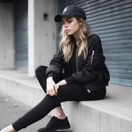 How to Wear All Black Streetwear Outfit For Ladies?