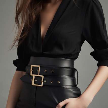 Belts and Waist Cinchers To Wear With a Black Dress