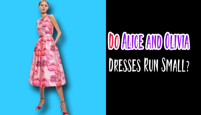 Do Alice and Olivia Dresses Run Small