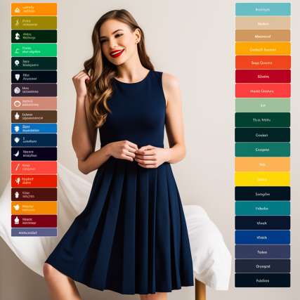 Understanding Color Theory for Hose with Navy Dress