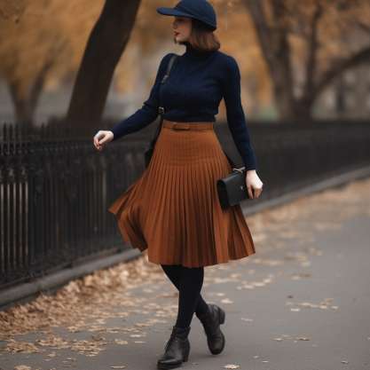 What Color Tights With a Brown Skirt