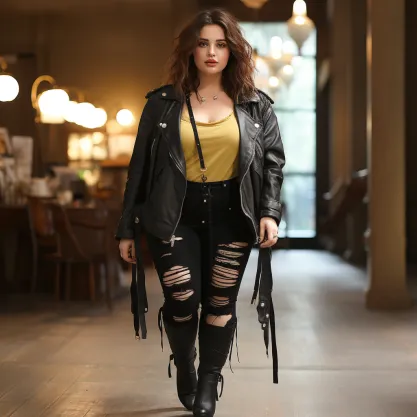 Plus Size Concert Outfit Ideas: Rock 'n' Roll Diva