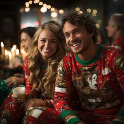 Christmas Pajama Party Outfit Ideas: Ugly Sweater Extravaganza