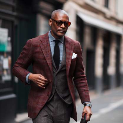 How to style Suit Jacket Over a Sweater?