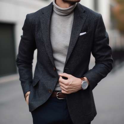 How to Wear a Suit Jacket Over a Sweater?