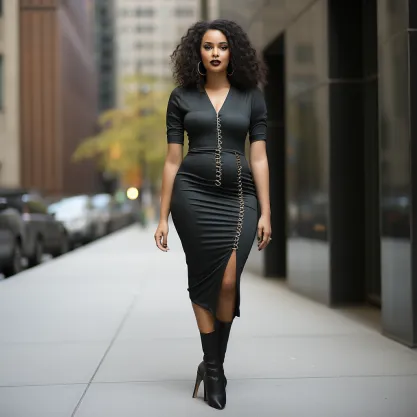  Sleek and Chic look in concert for plus size women