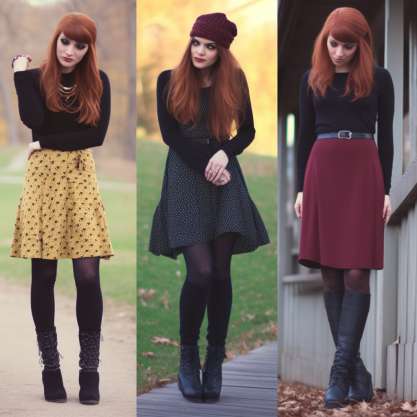 How do you match tights with skirts?