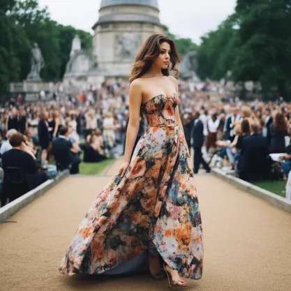 Classical Concert Outfits: Maxi Floral Print Elegance