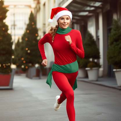 The Santa Sprinter Christmas Running Outfit