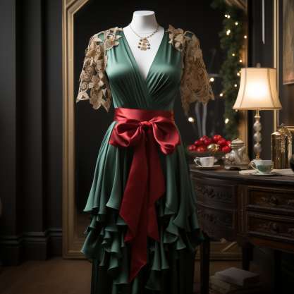 Chic Christmas Jumpsuit for Christmas Boudoir