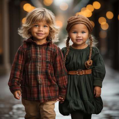 Festive Flannel Fusion for Smocked Sibling Christmas Outfits