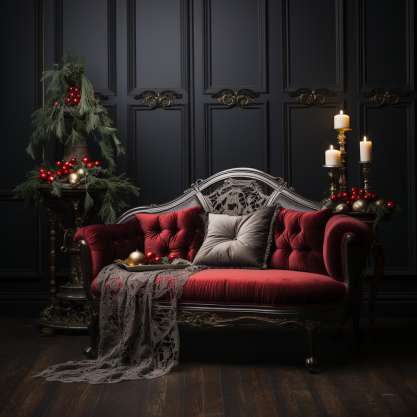 Lace Allure for Christmas Boudoir