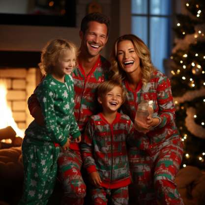  Festive Pajama Party for Mommy and Me Matching Christmas Outfit