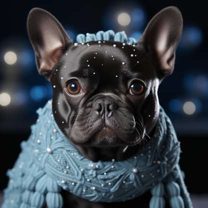 French Bulldog Christmas Outfits: Winter Wonderland Glam 