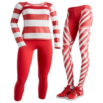 Candy Cane Stride Christmas Running Outfit