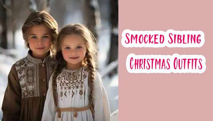 Smocked Sibling Christmas Outfits