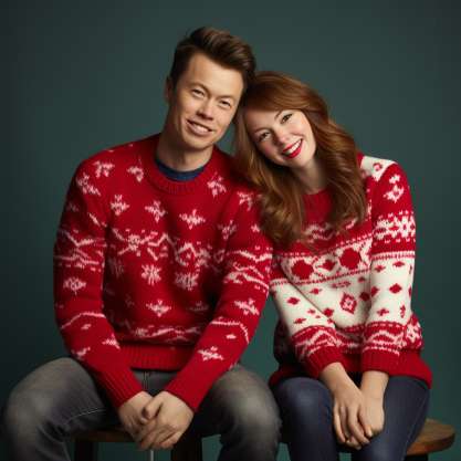 DIY Crafting for Personalized Christmas  Outfits for couple