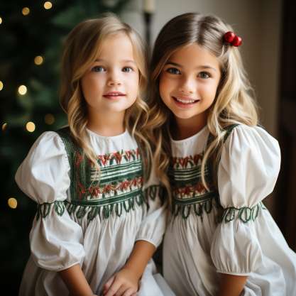 DIY Smocked Christmas Outfits