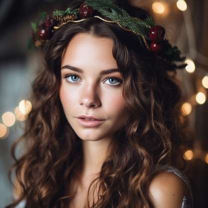 Makeup and Hair Ideas for  Boho Christmas